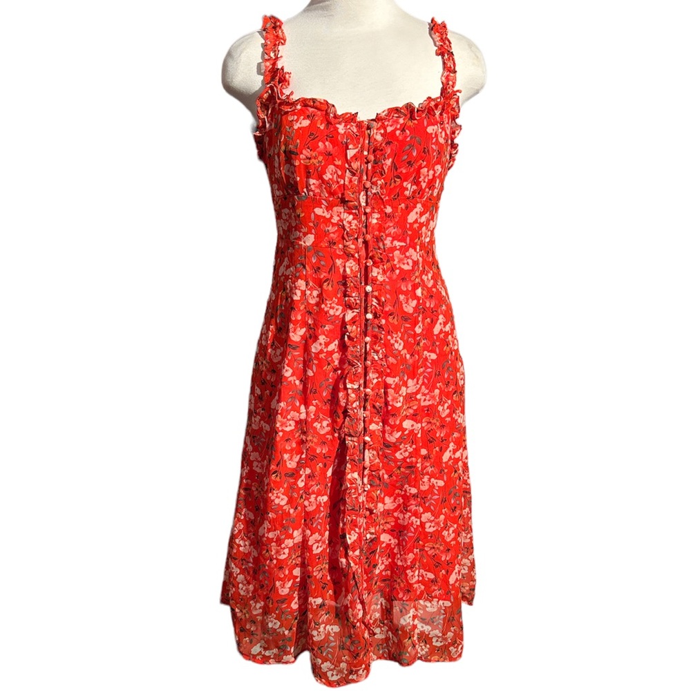 ASTR The Label Button Down Floral Dress Size Small